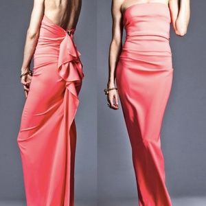 Aida Nicole Bakti Pink/Coral Maxi Dress